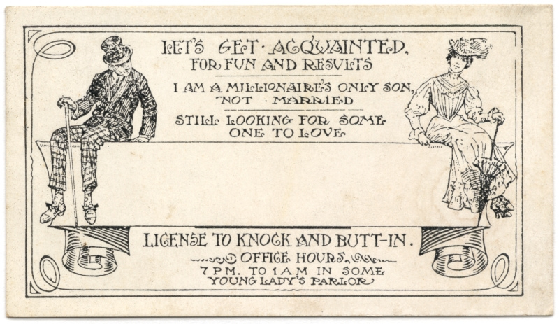 Illustration for article titled Young People Used These Absurd Little Cards to Get Laid in the 19th Century